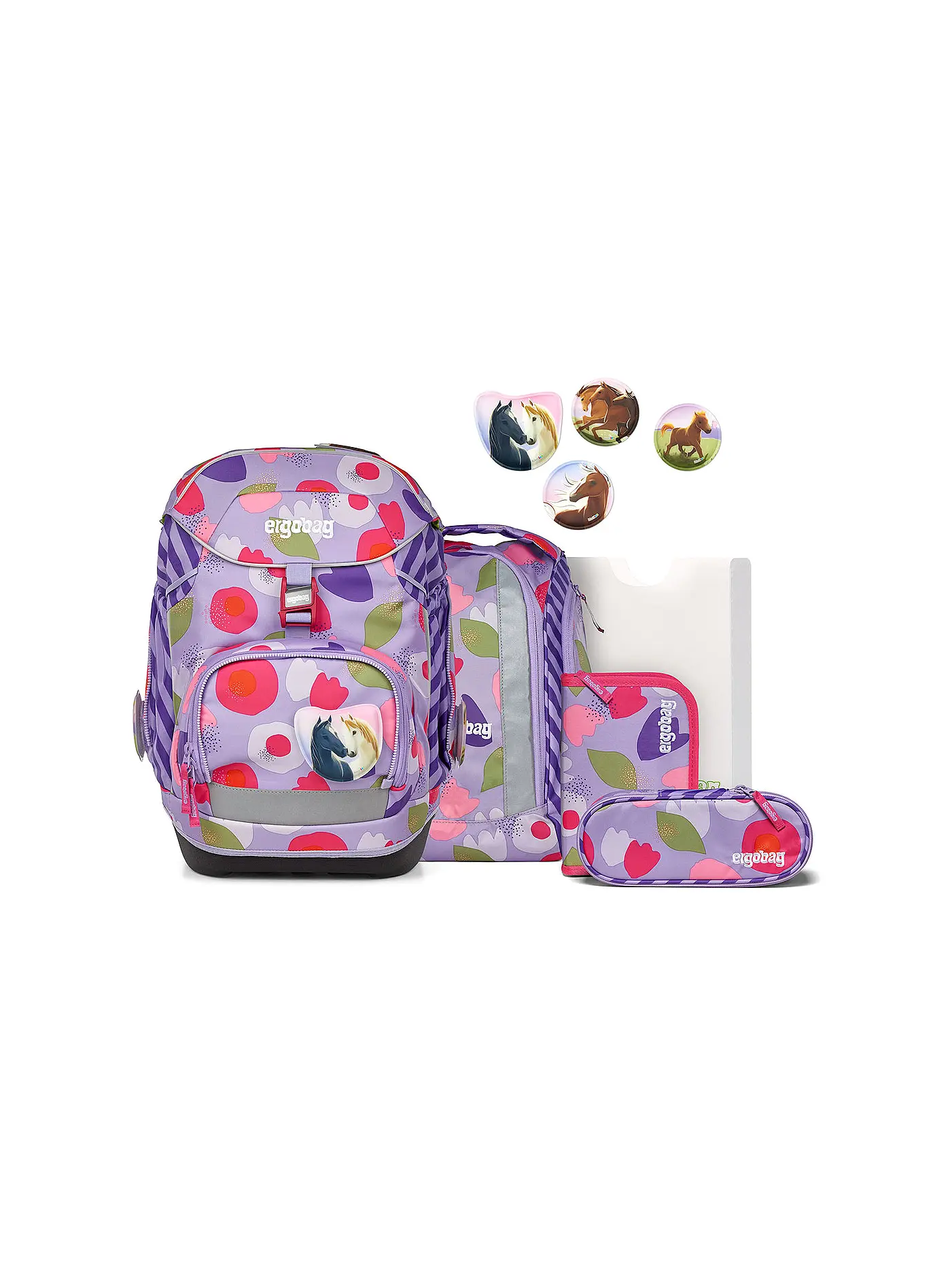 ERGOBAG | Schultaschen Set 6tlg. PACK BlütenzauBär | 